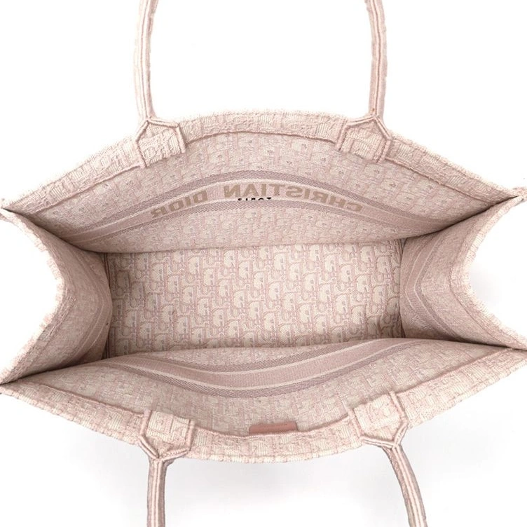 Cheap Dior Oblique Tote Pink Canvas Book Motif 0816 Luxury